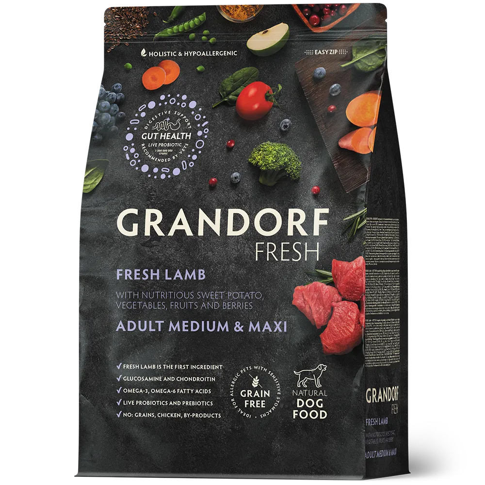 GDF Dog Adult MED&MAXI Lamb&Sweet Potato 1 кг