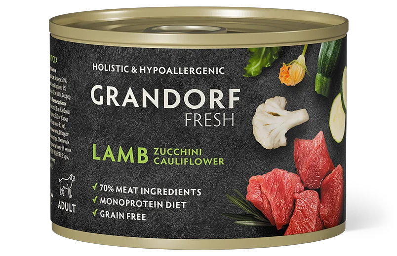 GDF консервы д/с Паштет из ягненка с цукини и цветной капустой 200 г