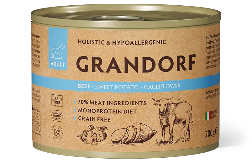 GD консервы д/с Паштет из говядины с бататом и цветной капустой 200 г