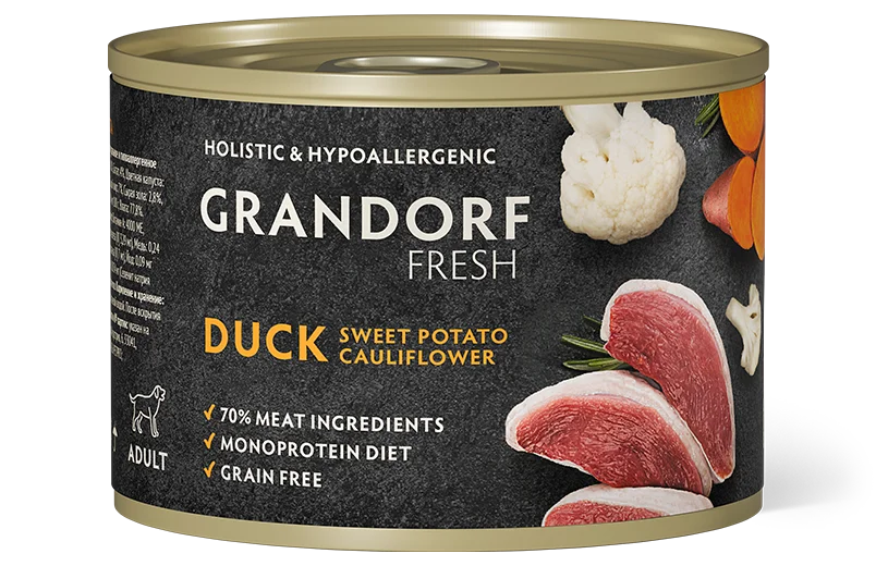 GDF консервы д/с Паштет из утки с бататом и цветной капустой 200 г