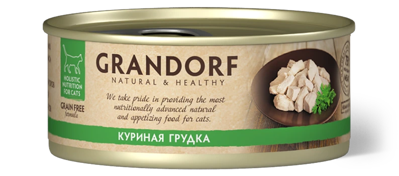 GD Консервы для кошек Куриная грудка 70 гр.